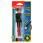 Visio Left Handed Pen 3/Pkg-Black, Blue, & Red