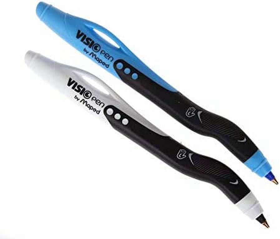Maped Visio Left Handed Ballpoint Pen Blue and Black Ink Pack of 2