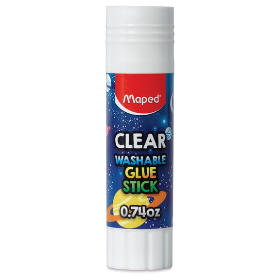 Maped Washable Glue Stick - Clear, 0.74 oz
