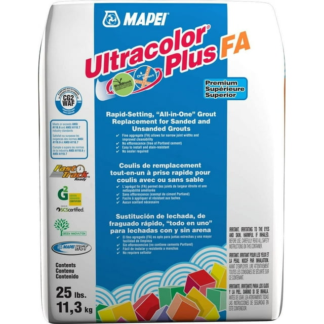 Mapei Ultracolor Plus FA Grout - 25 Lb Harvest Color With DropEffect Technology