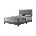 thumbnail image 1 of Mapes Tufted Upholstered Full Bed Grey, 1 of 2