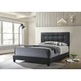 thumbnail image 1 of Mapes Tufted Upholstered Queen Bed Charcoal, 1 of 3