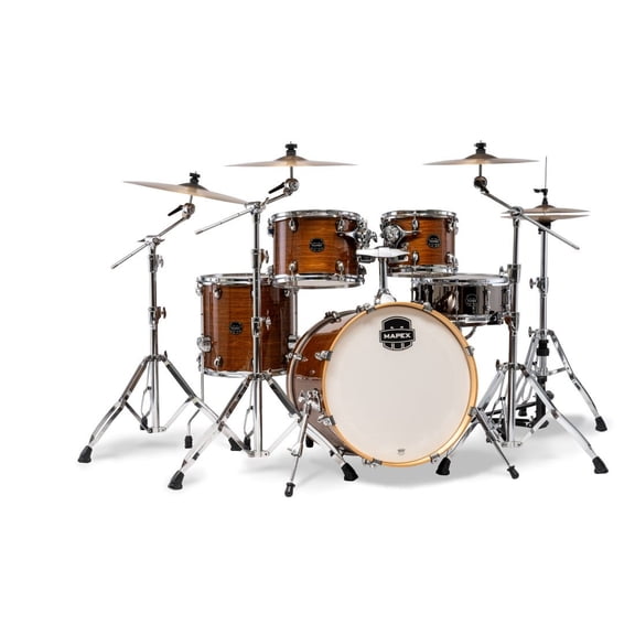 Mapex AR504SV Armory Fusion Shell Pack, 20" Bass Drum, Roasted Chestnut