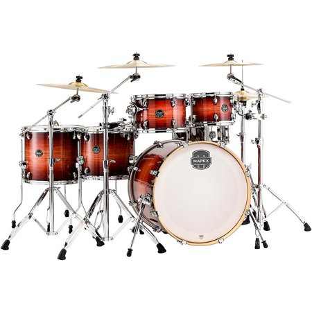 Mapex Armory Series Exotic Studioease Fast Tom 6-Piece Drum Shell Pack - Redwood Burst