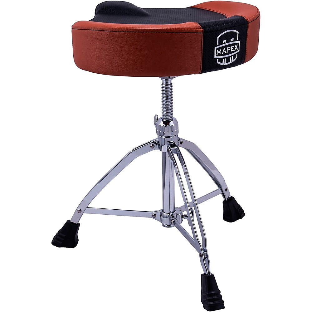 Mapex Leatherette Breathable Saddle Throne Brown