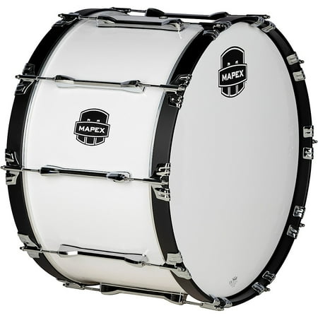 Mapex Qualifier Series Marching Bass Drum 22 in. Gloss White
