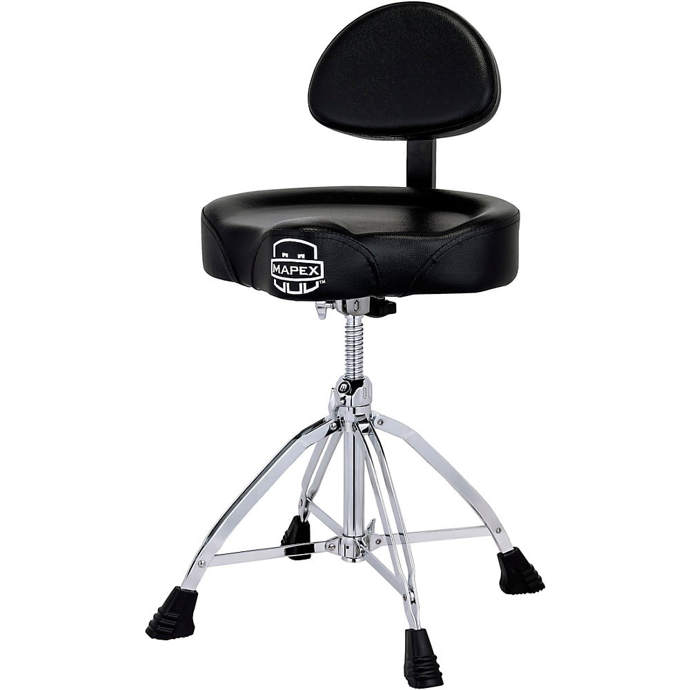 Mapex T875 Drum Throne w/Backrest | Black