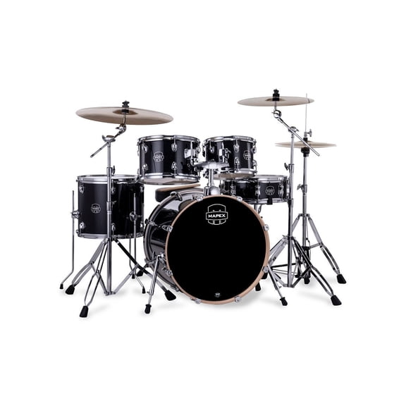 Mapex VE5045FTC Venus Fusion Shell Pack, 20" Bass Drum, Black Galaxy Sparkle