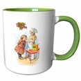 thumbnail image 1 of Mapl-Flake Vintage Advertising Art with Little Boy Dressed like a Chef 11oz Two-Tone Green Mug mug-160006-7, 1 of 3
