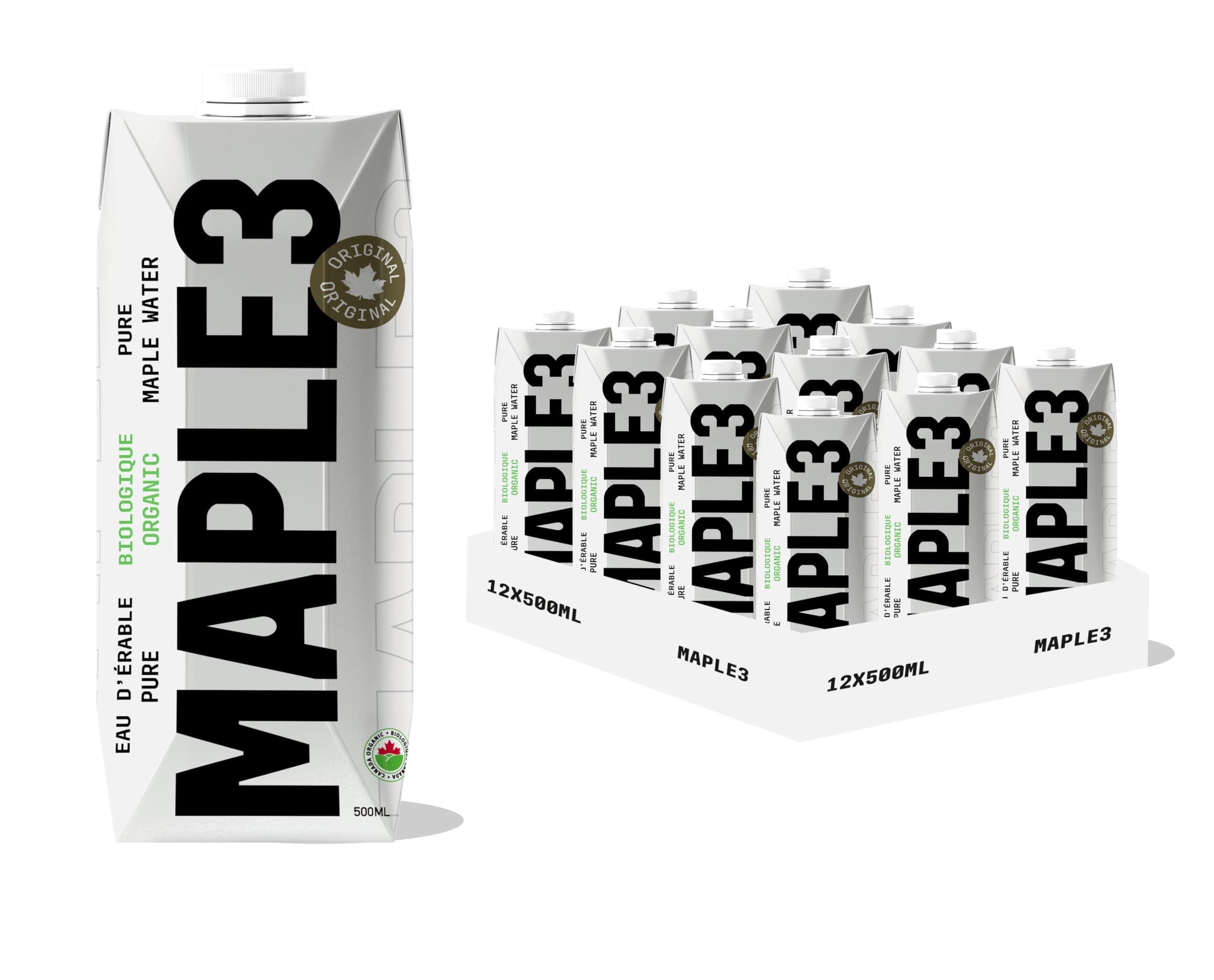 Maple 3 Organic Maple Water, 100% Natural Hydratation, Straight from a ...