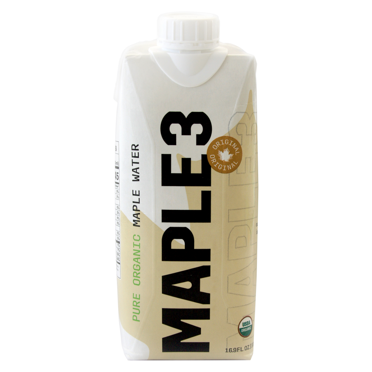 Maple 3 Pure Organic Maple Water, Original, 16.9 fl oz, 12 ct
