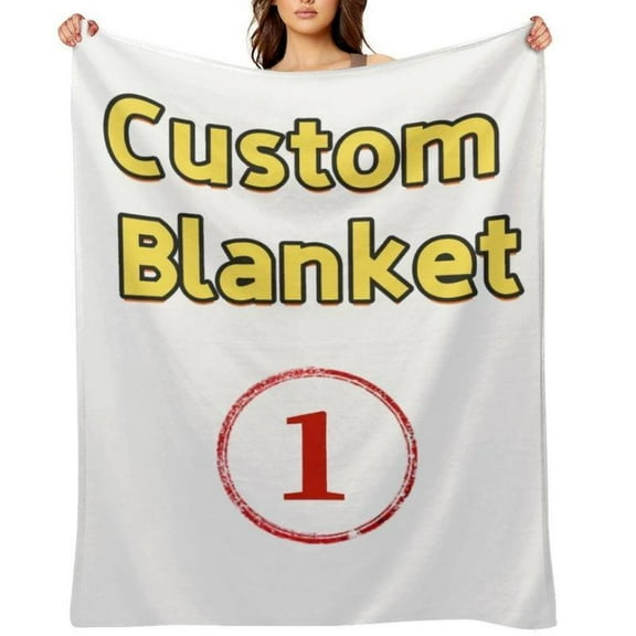 [Maple] [60x50inch] Custom Flannel Blanket Soft Cozy Personalized Throw Gift for Family & Friends Halloween Christmas Birthday Gift