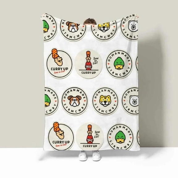 [Maple] [60x50inch] Soft Funny Throw Blanket Luxury Sofa Human Made Personalized Blanket King Size Warm Blankets For Cold Microfiber Bedding Interior For Home