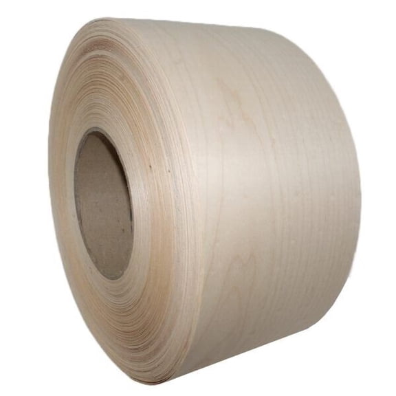 Maple 7'' X 50' Roll Preglued Wood Veneer Edge Banding, Iron on Hot Melt