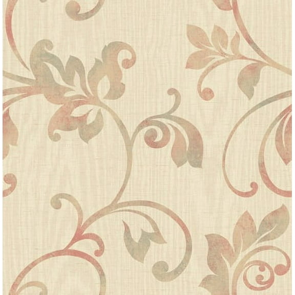 Maple Acanthus Wallpaper Bolt- Blush