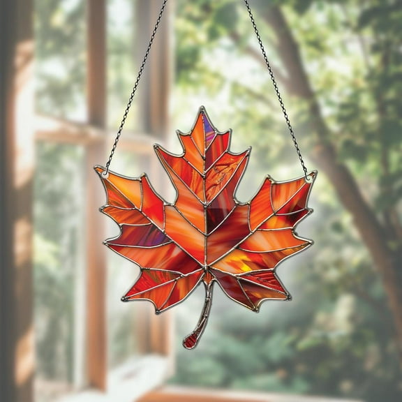 Maple Acrylic Suncatcher, Maple Ornaments, Maple Decor, Maple Gifts For Women Men, Maple Sun Catcher For Window Hanging, Fall Decorations