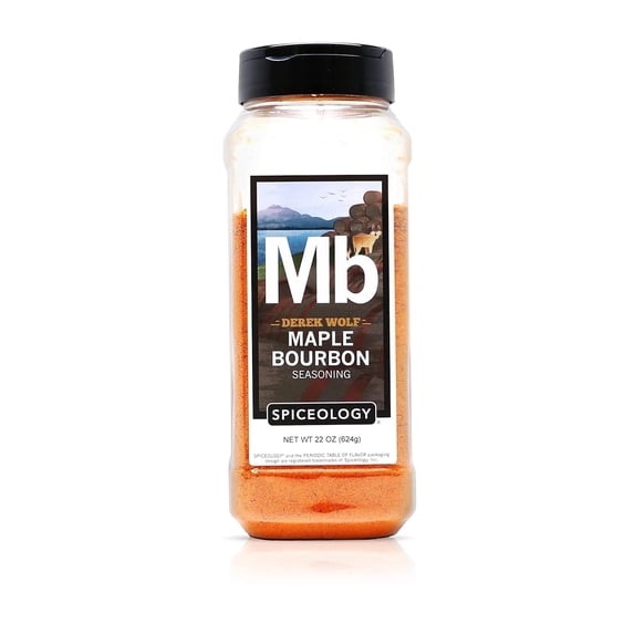 Spiceology Derek Wolf Maple Bourbon Seasoning BBQ Rub, 22 Ounce