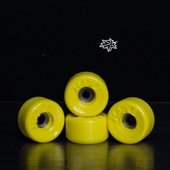 Maple Bowl Fingerboard Wheels Yellow