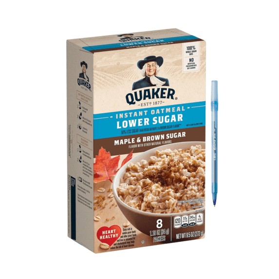 Maple & Brown Sugar Lower Sugar Instant Oatmeal 9.5 oz