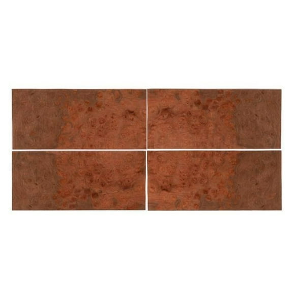 Maple Burl 4 Way Match Veneer Pack, 8x18 4pc