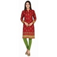 thumbnail image 1 of Maple Clothing India Kurtis for Women Long Kurta Tunic Tops (Maroon, M), 1 of 6