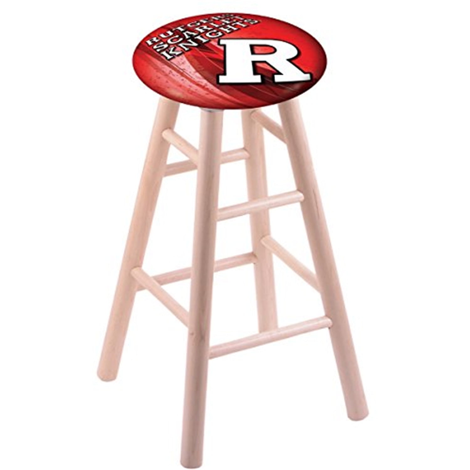 Maple Counter Stool in Natural Finish with Rutgers Seat