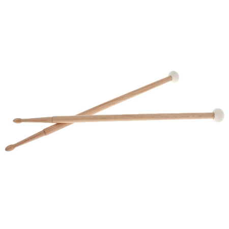 Maple Cymbal Mallets Drum Sticks Lightweight Portable 419mm for Drummer