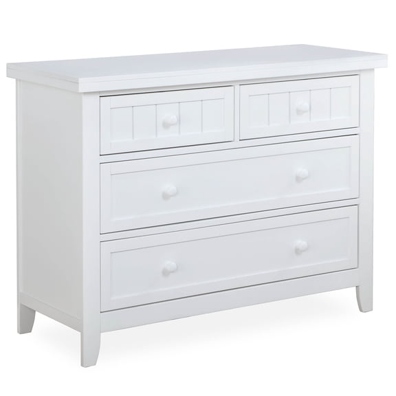 Maple Double Dresser in White