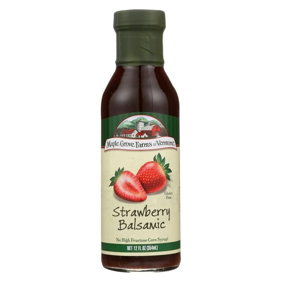 Maple Grove Farms Dressing Strawberry Balsamic 12 fl oz Pack of 4