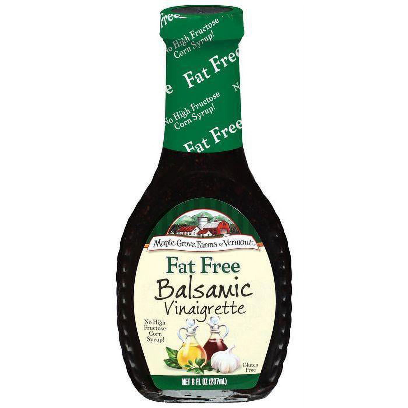 Maple Grove Farms Fat Free Balsamic Vinaigrette Dressing 8 Oz (Pack of