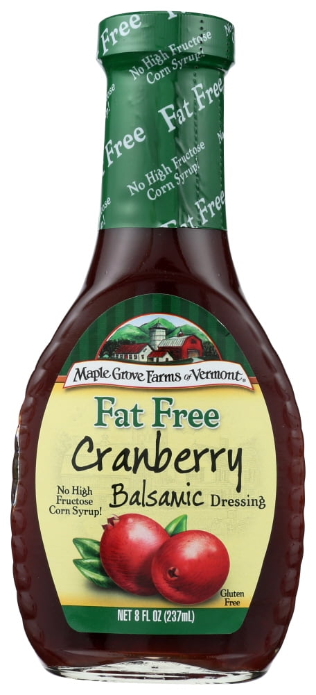 Maple Grove Farms Fat Free Cranberry Balsamic Salad Dressing, 8 Oz.