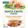 Maple Grove Farms Pancake MMF7 & Waffle Mix, Honey Buckwheat, 24 Ounce