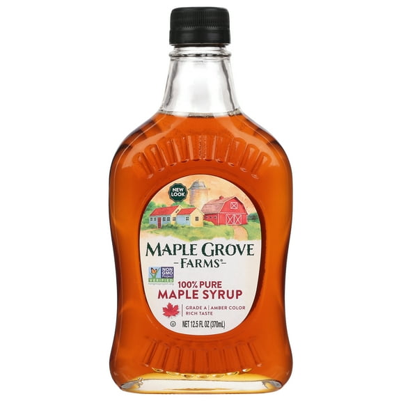 Maple Grove Farms Pure Maple Syrup, Kosher, 12.5 fl oz