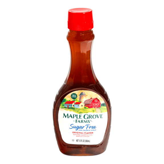 Maple Grove Farms, Sugar Free Maple Syrup, 12 fl. oz., Squeeze Plastic Bottle