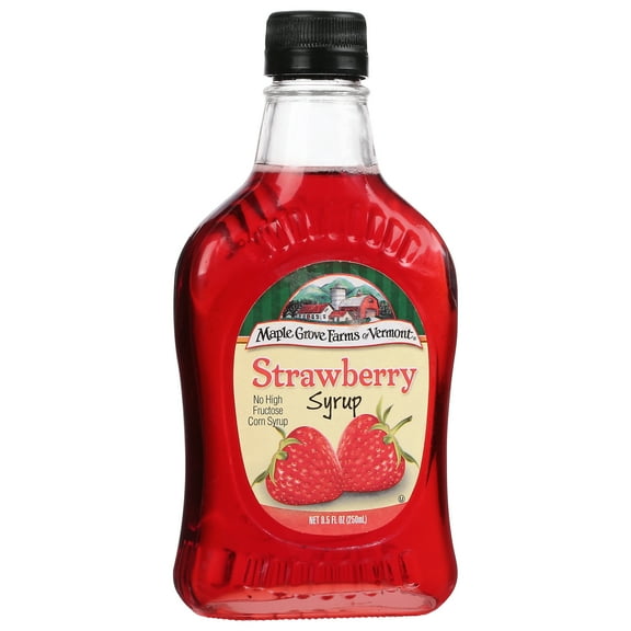 Maple Grove Natural Strawberry Syrup 8.5 oz (Pack Of 12)