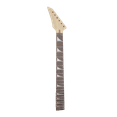 thumbnail image 1 of Maple Guitar Neck 22 fret 25.5 Inch Rosewood Fretboard Nice Inlay Reverse Head DIY, 1 of 6