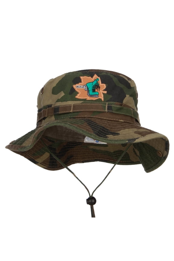 Maple Hiking Shoes Patched Hunting Hat - Camo L