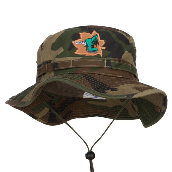Maple Hiking Shoes Patched Hunting Hat - Camo XL