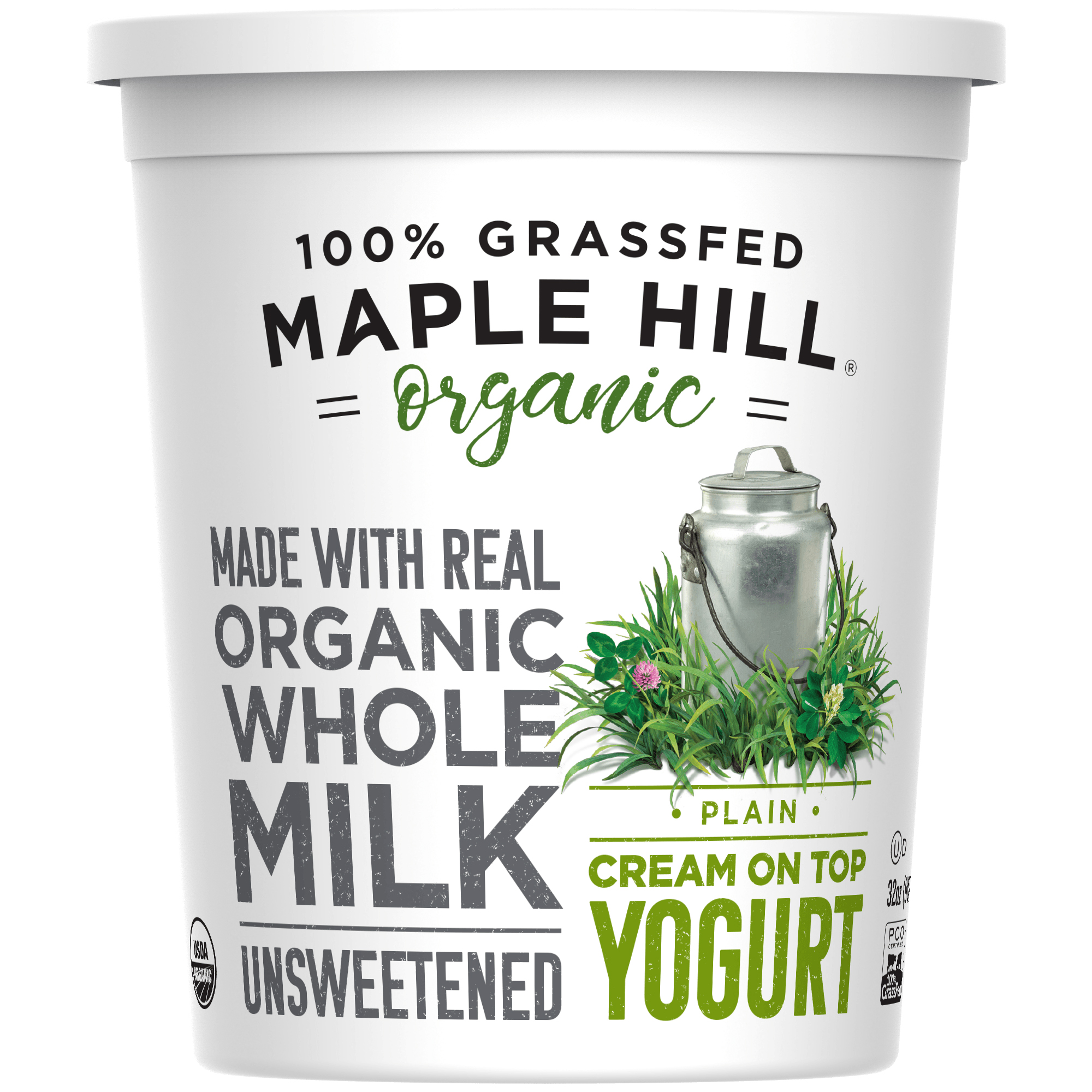 Maple Hill Creamery USDA Organic Plain Creamline Yogurt, 32 Oz. - image 1 of 2