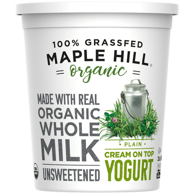 Maple Hill Creamery USDA Organic Plain Creamline Yogurt, 32 Oz.