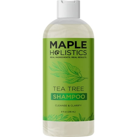 Clarifying Shampoo for Build Up & Oily Hair - Tea Tree Shampoo for Men and Women with Rosemary Essential Oil for Oily Hair and Scalp - Color Safe Vegan Sulfate Silicone & Paraben Free (8 Fl Oz)