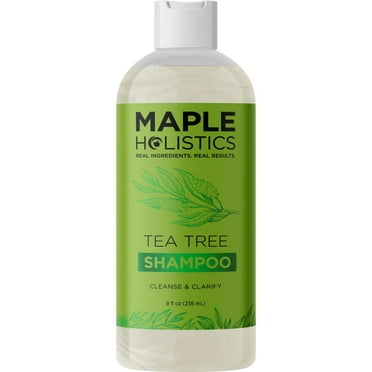 Clarifying Shampoo for Build Up & Oily Hair - Tea Tree Shampoo for Men and Women with Rosemary Essential Oil for Oily Hair and Scalp - Color Safe Vegan Sulfate Silicone & Paraben Free (8 Fl Oz)