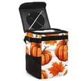 thumbnail image 1 of Maple Ieaf Pumpkin Mini Trash Can Car Garbage Can Car Trash Can - Foldable with Lid, Leak-Proof, Hanging Storage Bag, 1 of 6