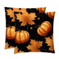 thumbnail image 1 of Maple Ieaf Pumpkin Velvet Throw Pillow Covers Set of 2 - Sizes 16x16, 18x18, 20x20 Inches - Decorative Pillows with Unique Patterns for Various Occasions, 1 of 6