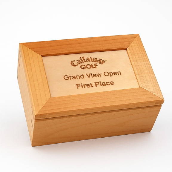 Maple Keepsake Box for Laser Engraving and Decoration. Laser-Engravable Maple Wood Gift Boxes 6" x 4.38" x 2.63" | Bulk Personalization Blanks for Engraving, Retail, Gifts, Weddings & Crafts - 30