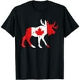 thumbnail image 1 of Maple Leaf Animal Canadian Flag Canada T-Shirt, 1 of 4