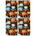 thumbnail image 1 of Maple Leaf Autumn Kitchen Towels 4-Pack, Pumpkin Print, Absorbent Soft Tea Bar Towels, Decorative Farmhouse, 1 of 3