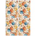 thumbnail image 1 of Maple Leaf Autumn Kitchen Towels 4-Pack, Pumpkin Print, Absorbent Soft Tea Bar Towels, Decorative Farmhouse, 1 of 3