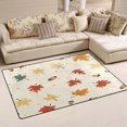 thumbnail image 1 of Maple Leaf Autumn Soft Polyester Area Rug 60''x39'', Non Slip, Memory Foam, Water Absorbent, 1 of 7