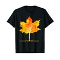 thumbnail image 1 of Maple Leaf Autumn Tree Orange Fall Leaves Season Black T-Shirt, 1 of 5